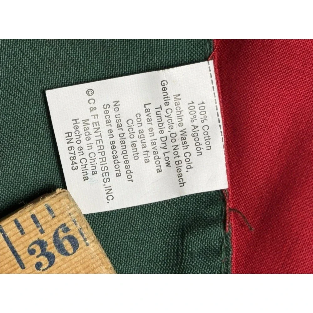 Set of 8 Reversible Red Green Cotton Cloth Dinner Napkins Christmas New
